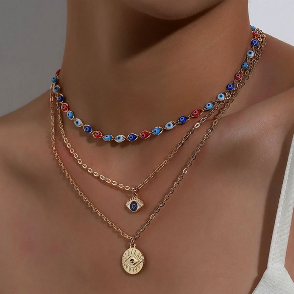 Vintage Multilayer Butterfly Pearl Necklace For Women Gold Color Sun Star Pearl Choker Necklaces Jewelry Gift