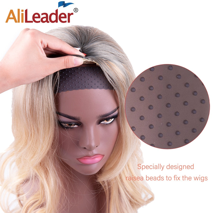 No-Slip Wig Grip Band Transparent Silicone Wig Band Hold Wig Headband Adjustable Women Hair Wig Band