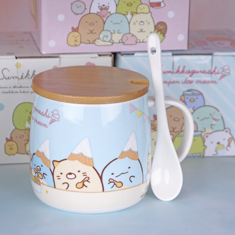Anime Cartoon Sumikko Gurashi Corner Bio Cartoon Cute Ceramic Mug Drinking Milk Coffee Tea Water Breakfast Cup