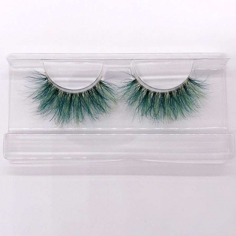 Color 25mm 3D mink fake lashes beauty natural false eyelash packaging box lash extension