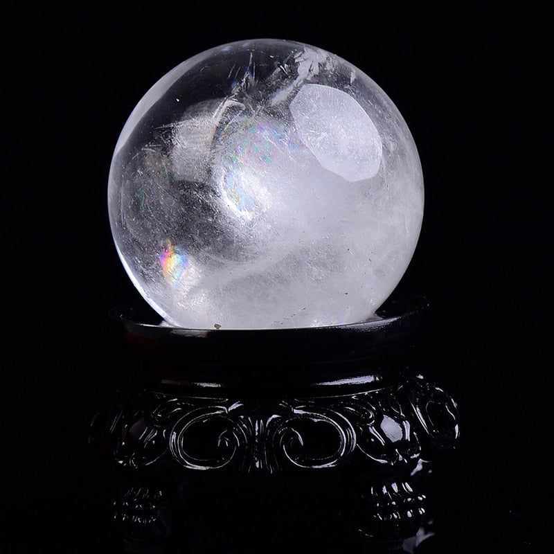 1PC Natural Dream Amethyst Ball Polished Globe Massaging Ball Reiki Healing Stone Home Decoration