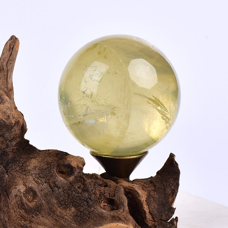 1PC Natural Dream Amethyst Ball Polished Globe Massaging Ball Reiki Healing Stone Home Decoration