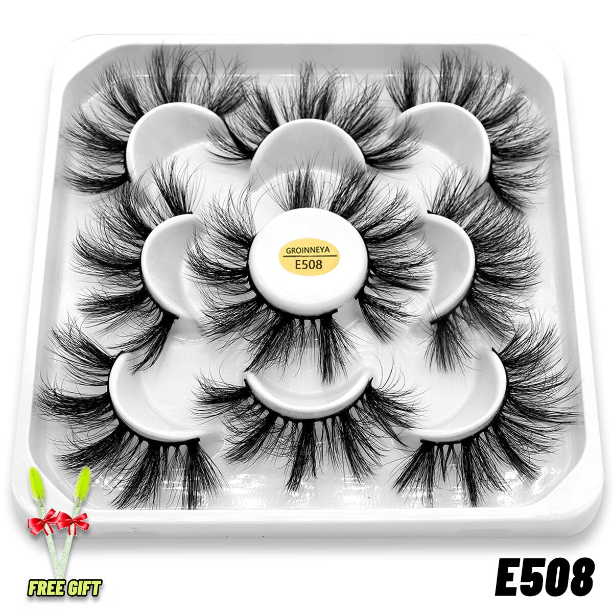 2/5 Pairs Faux Mink False Eyelashes Fluffy Lashe Dramatic Volume Lashes Natural Long Eyelashes