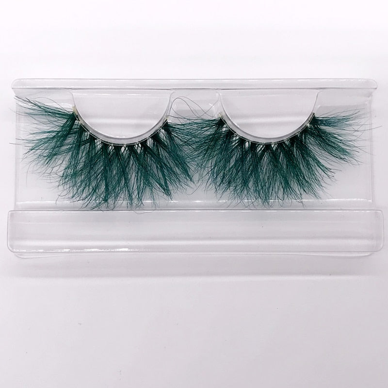 Color 25mm 3D mink fake lashes beauty natural false eyelash packaging box lash extension