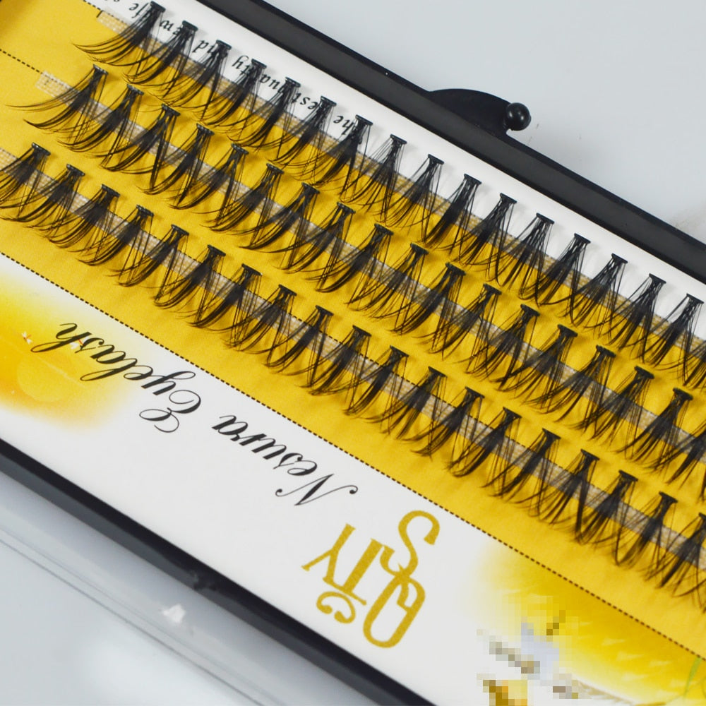 60 knots 20D Black 8/10/12mm MINK Eyelash Extension Artificial Fake False Eyelashes