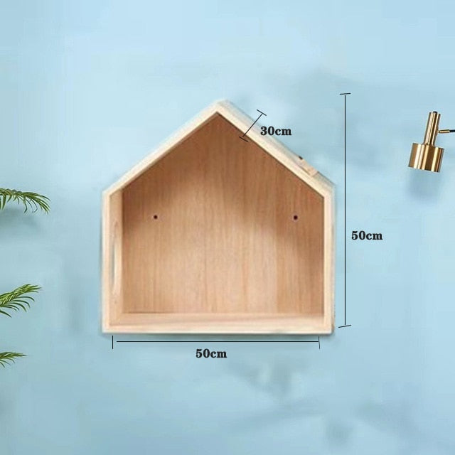 Pet cat climbing frame Wall mounted cat rack, warm luxury wooden space capsule