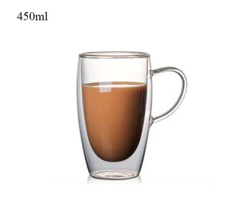 3D 2-Tier Coffee Mug Lovely Panda Bear Cat Cute Duck Shaped Double Wall Glass Cup Resistant Wine Kungfu Tea Milk Juice