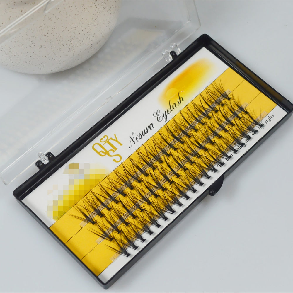 60 knots 20D Black 8/10/12mm MINK Eyelash Extension Artificial Fake False Eyelashes