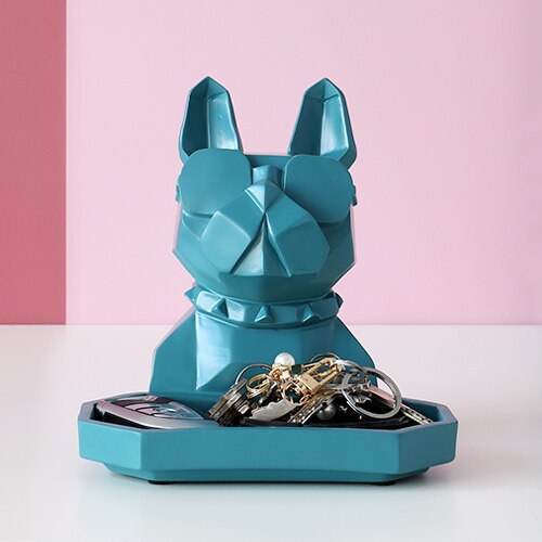 home storage box Dog cat modern figurine Candy Fruit key Desktop home decor storage container Home Office Storage box