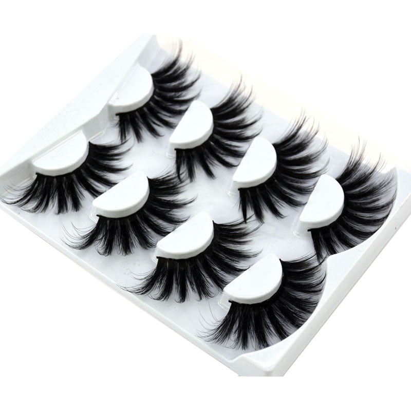 Volume lashes Natural mink eyelashes 25mm lashes 4 pair 3D eyelashes 100% handmade eyelashes extension false eyelashes