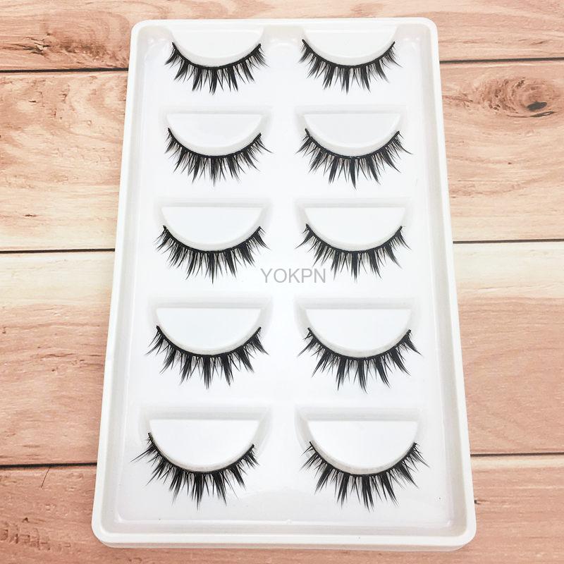 False Eyelashes Pointed Tail Cute Girl Barbie Makeup Without Makeup Fake Eyelashes Fairy Hair Short Cos Lashes