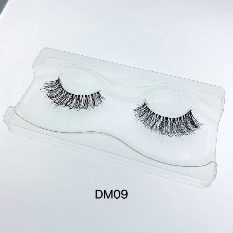 Mink Lashes 100% Hand Made 3D Mink Lashes Transparent Band Eyelashes Cilios Natural Long Fake Eyelashes Clear Band False Eyelash