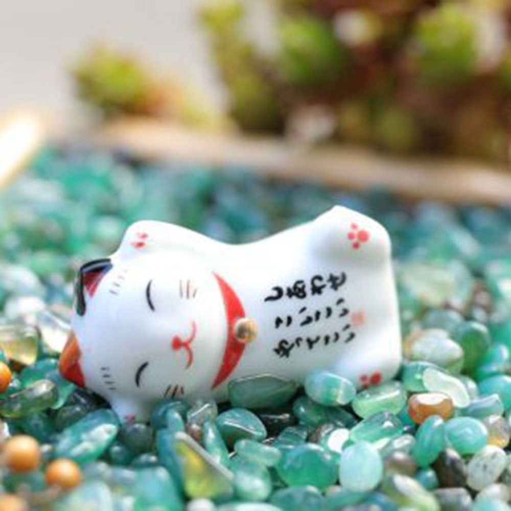 Lucky Cat Chopsticks Holder Japanese Ceramic Chopsticks Care Ceramic Lucky Cat Home Cute