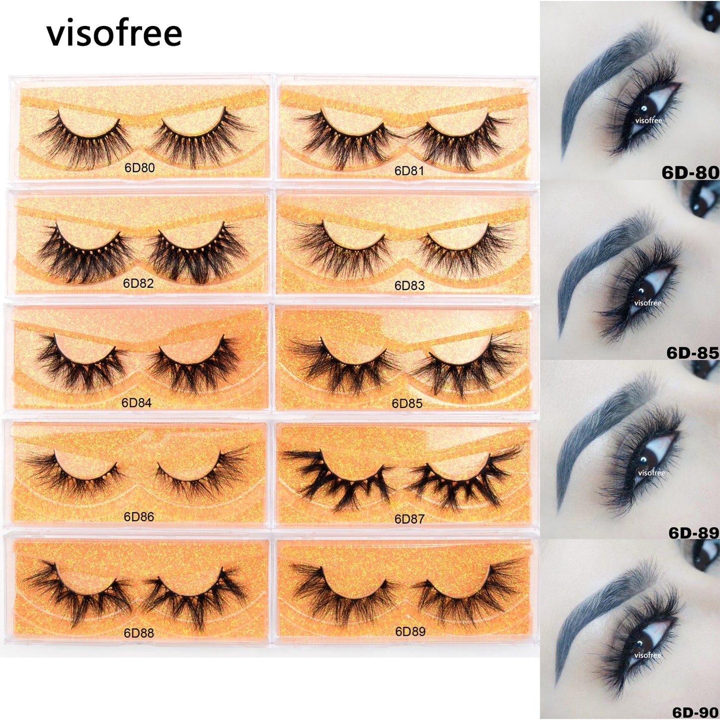 Eyelashes 6D Mink Lashes Fluffy Soft False Eyelashes Cruelty Free 3D Mink Eyelashes maquillaje faux cils