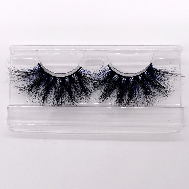 Color 25mm 3D mink fake lashes beauty natural false eyelash packaging box lash extension