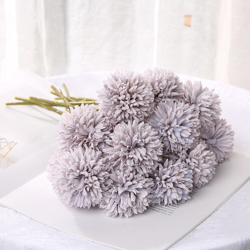 29cm Dandelion Artificial Flowers Bouquet Silk Fake Flowers For Home Decor Garden Widding Decoration DIY Vase Accessories Plants