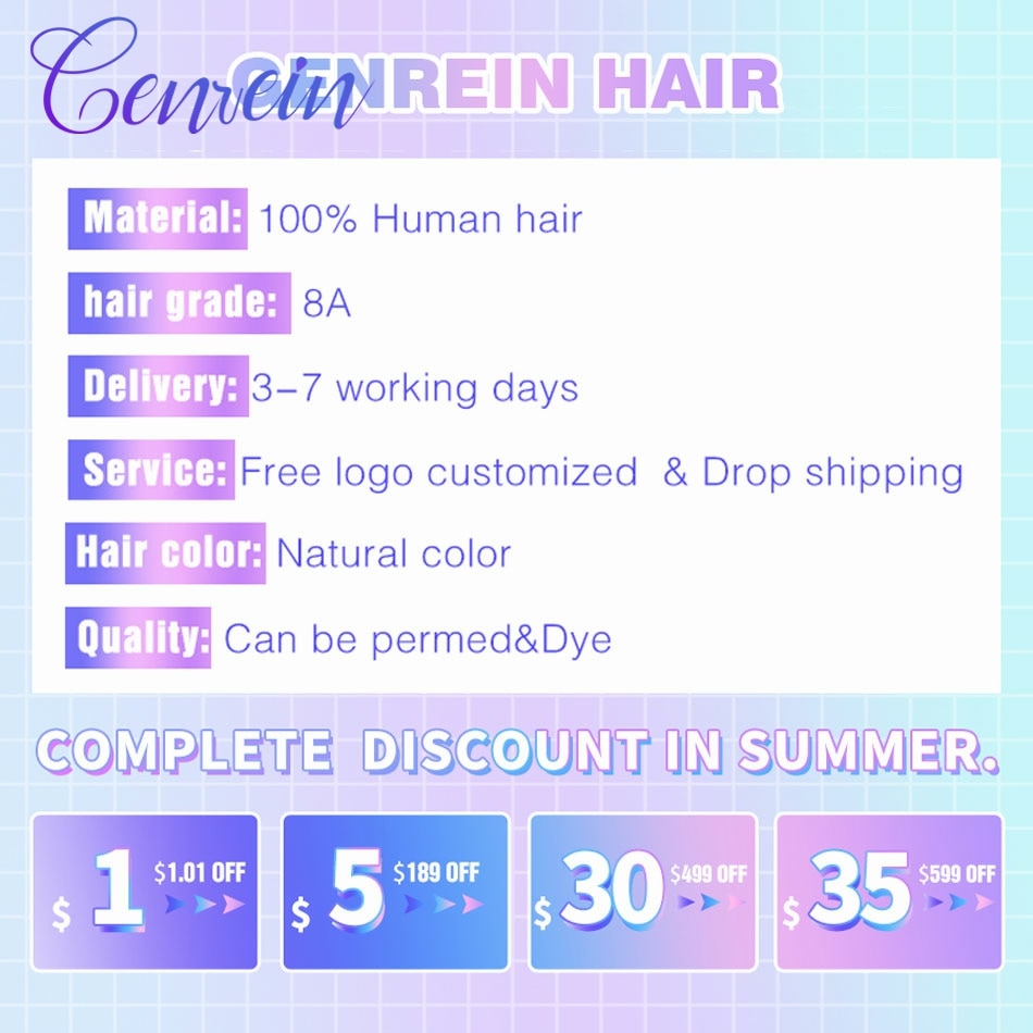 Kinky Straight Bundles Genrein Remy Hair Extensions 30 inch Human Hair Brazilian Hair Weave Bundles 1/3/4 Bundles Deal