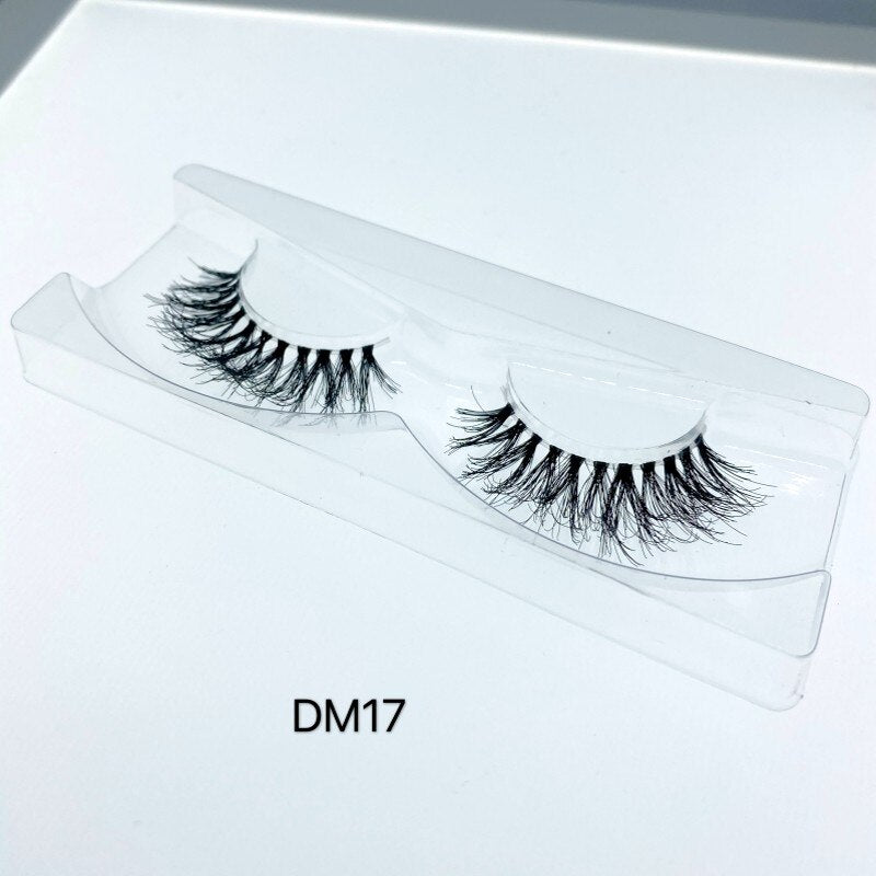Mink Lashes 100% Hand Made 3D Mink Lashes Transparent Band Eyelashes Cilios Natural Long Fake Eyelashes Clear Band False Eyelash