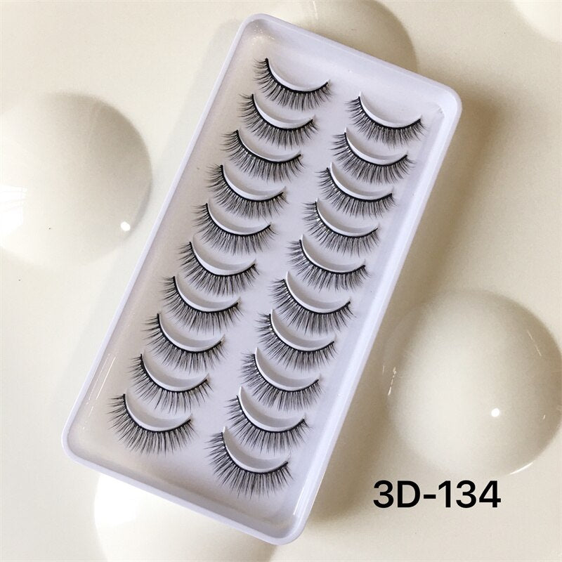 8pairs eyelashes fake lashes long eyelash 25mm mink lashes fluffy dramatic false eyelashes