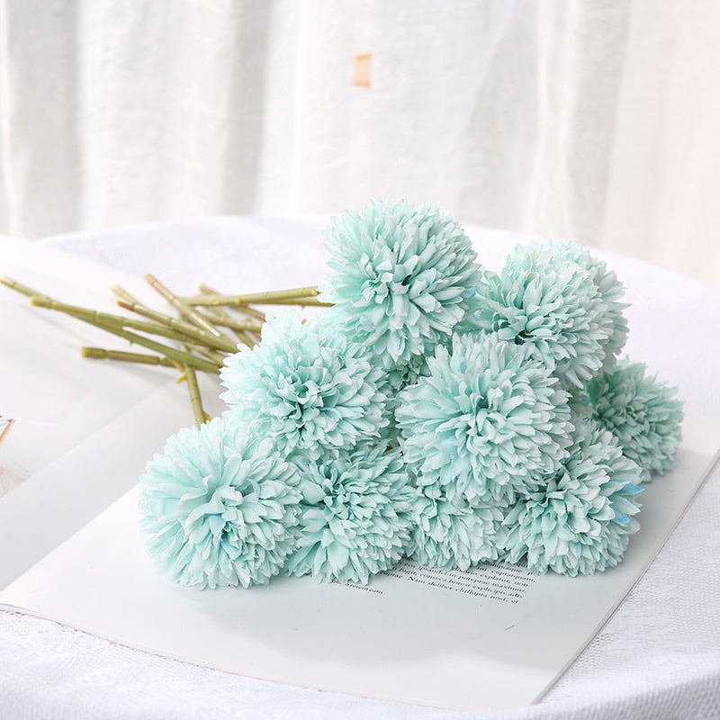 29cm Dandelion Artificial Flowers Bouquet Silk Fake Flowers For Home Decor Garden Widding Decoration DIY Vase Accessories Plants