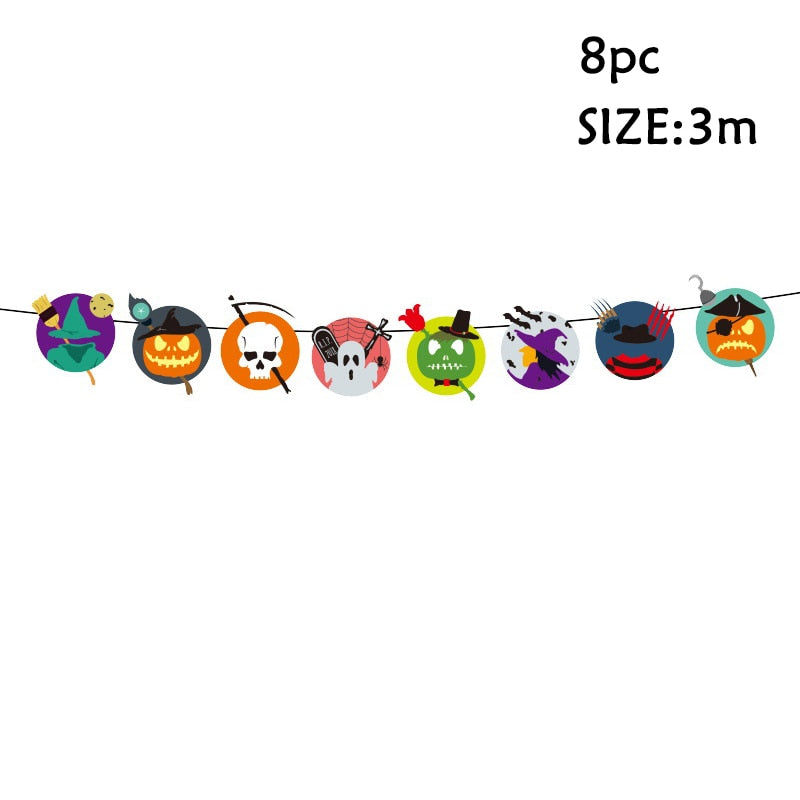Halloween Candle Light LED Colorful Candlestick Table Top Decoration Pumpkin Party Decor