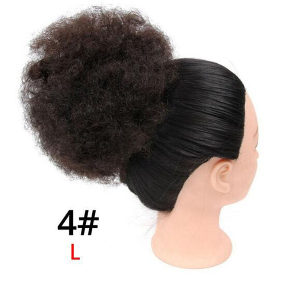 Short Afro Puff Synthetic Hair Hairpiece For Women Drawstring Ponytail Kinky Curly Clip Hair Extensions