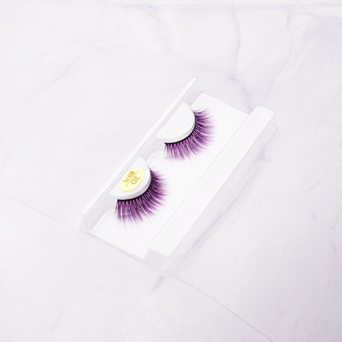 3D False Colored Eyelashes Natural Halloween Faux Mink Fluffy Soft Extension Cosplay Eyelash Colorful Eye Lashes