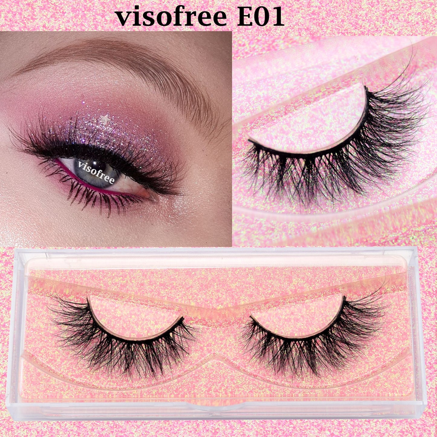3D Mink Lashes natural handmade volume soft long eyelash extension