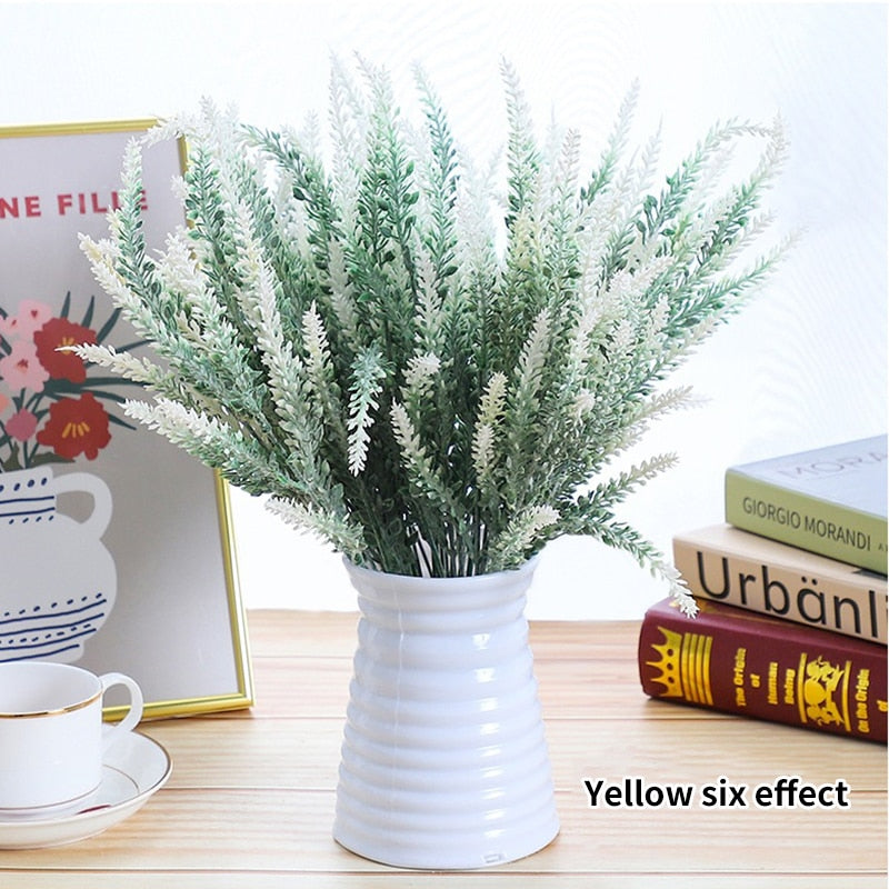 A Bunch of Provence Lavender Plastic Artificial Flowers False Plants Wedding Home Decoration Table Decoration