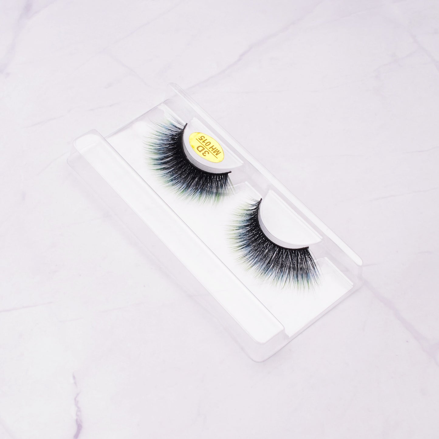 3D False Colored Eyelashes Natural Halloween Faux Mink Fluffy Soft Extension Cosplay Eyelash Colorful Eye Lashes