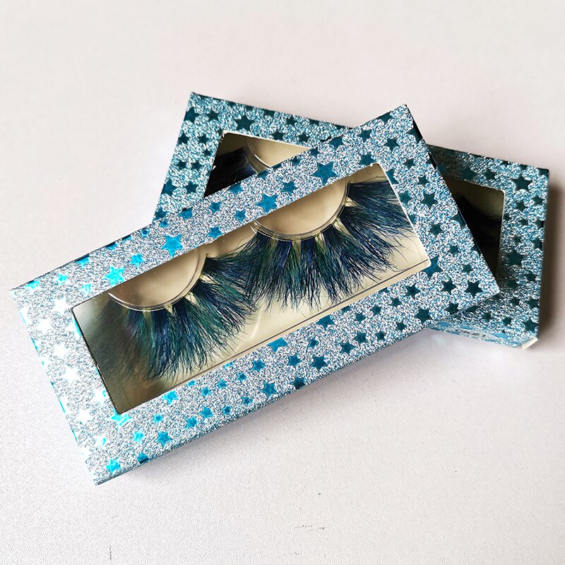 Color 25mm 3D mink fake lashes beauty natural false eyelash packaging box lash extension