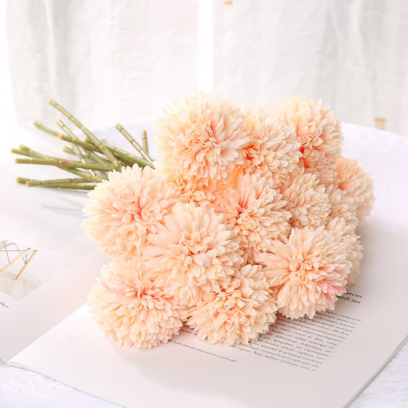 29cm Dandelion Artificial Flowers Bouquet Silk Fake Flowers For Home Decor Garden Widding Decoration DIY Vase Accessories Plants