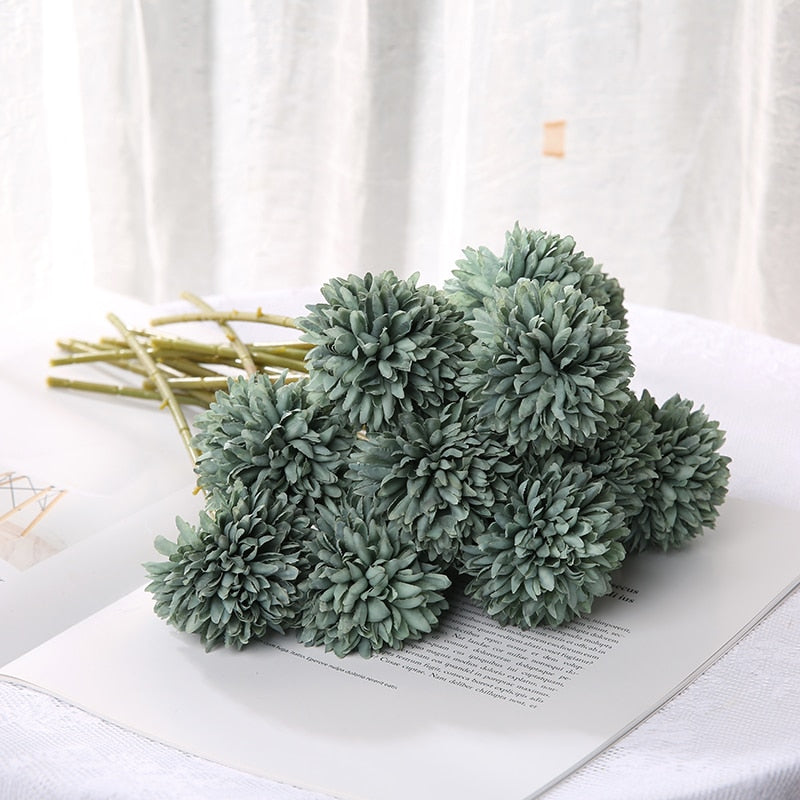 29cm Dandelion Artificial Flowers Bouquet Silk Fake Flowers For Home Decor Garden Widding Decoration DIY Vase Accessories Plants