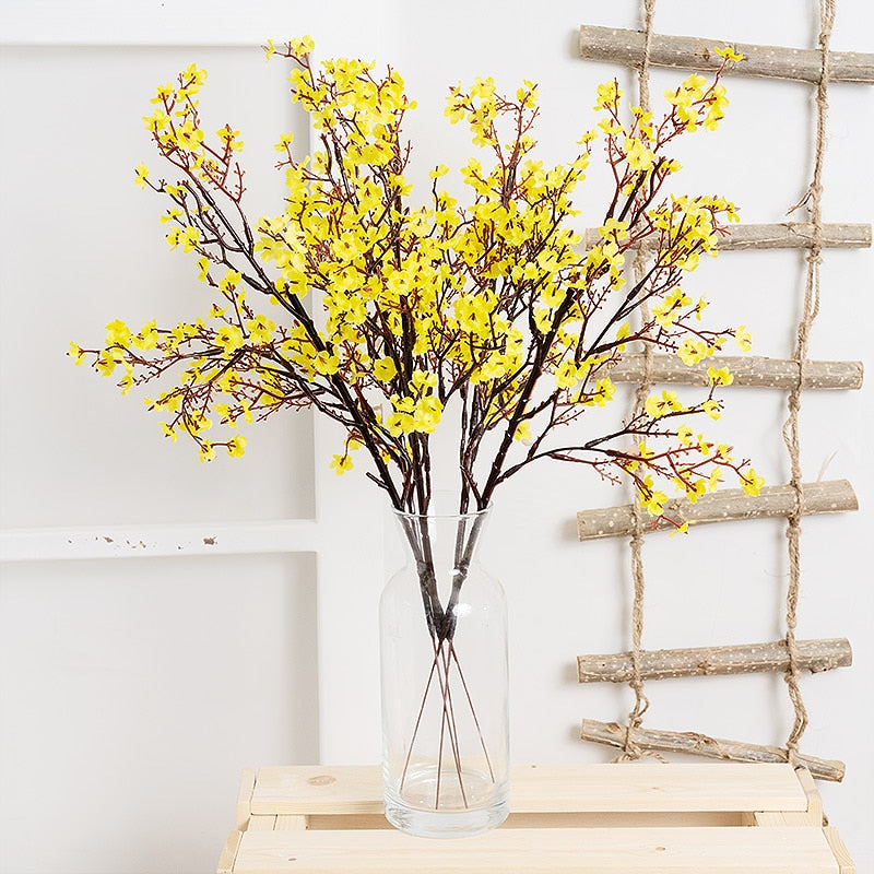 Gypsophila Artificial Flowers White Branch Babies Breath Fake Flowers Long Bouquet Home Wedding Decoration