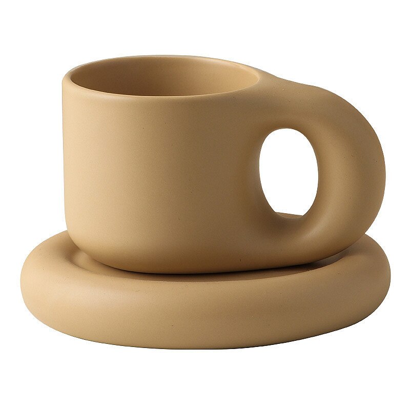 Ceramic Espresso Mugs Coffee Cups Saucers Stranger Things Funny Drinkware Original Mug for Tea Large Set