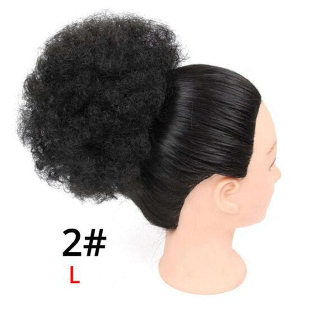Short Afro Puff Synthetic Hair Hairpiece For Women Drawstring Ponytail Kinky Curly Clip Hair Extensions