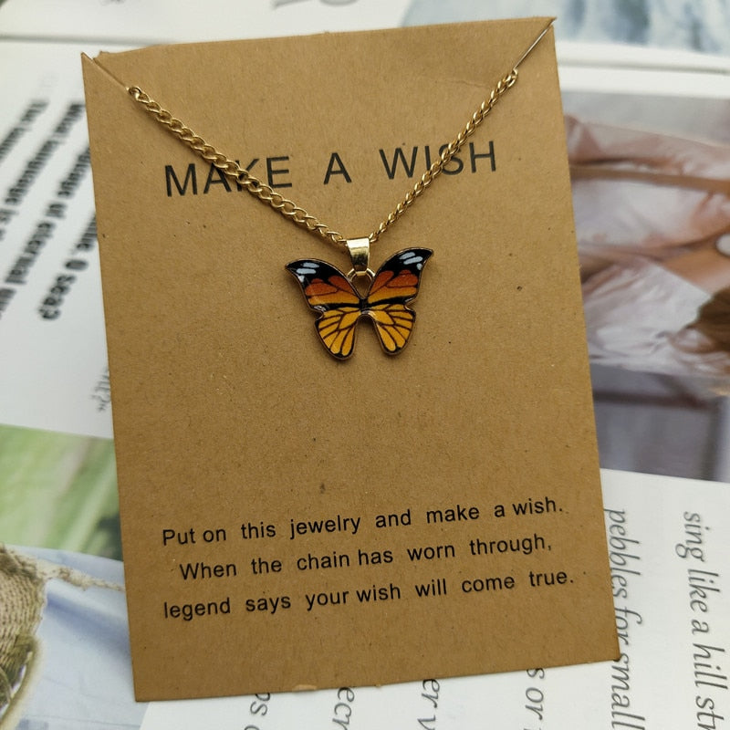 Cute Star Butterfly Choker Necklace For Women Gold Color Neck Statement Collar Chains Chocker Shining Choker Jewelry