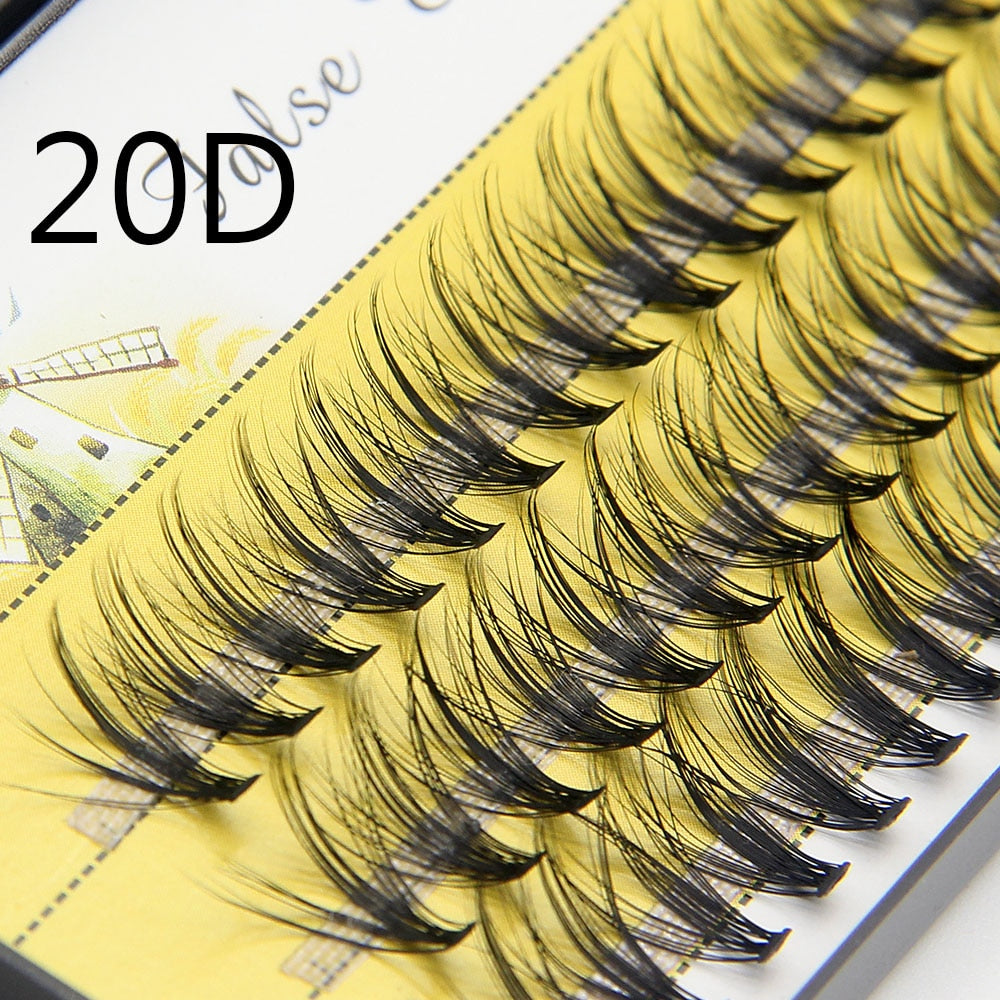 20D/30D Mink Super Cluster Eyelash Extension Natural 3D Volume Faux Individual Lashes