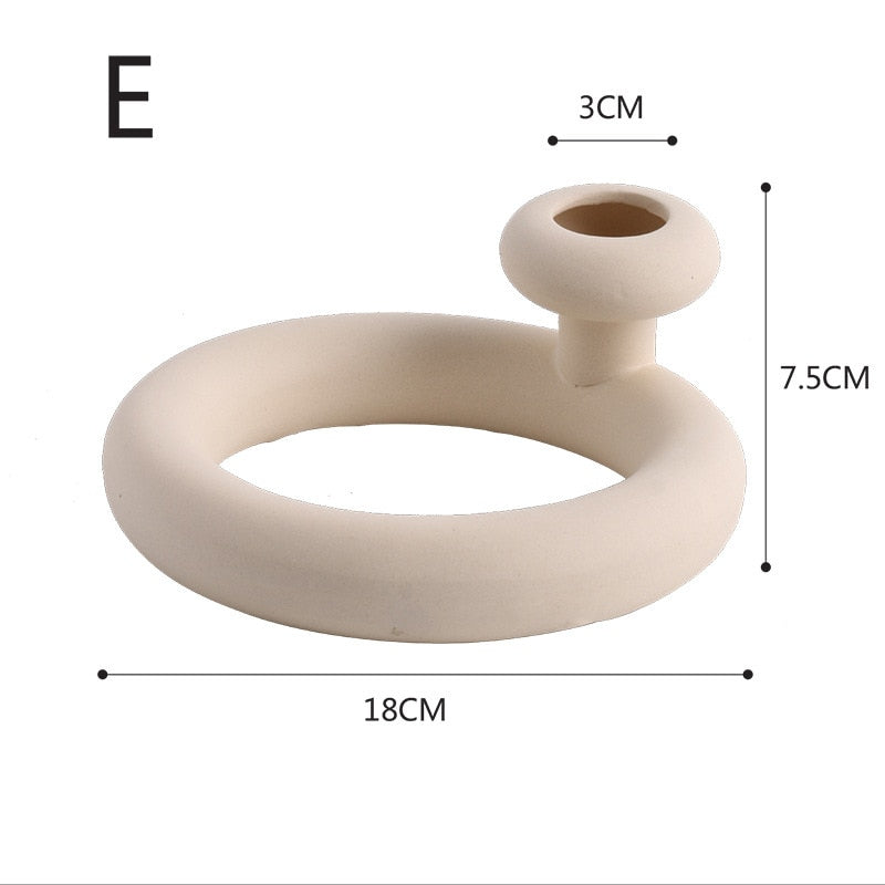 Nordic Ins Ceramic Vase Home Decoration Ornaments Crafts Vegetarian Ceramic Flower Pot Art Vases Home Decoration