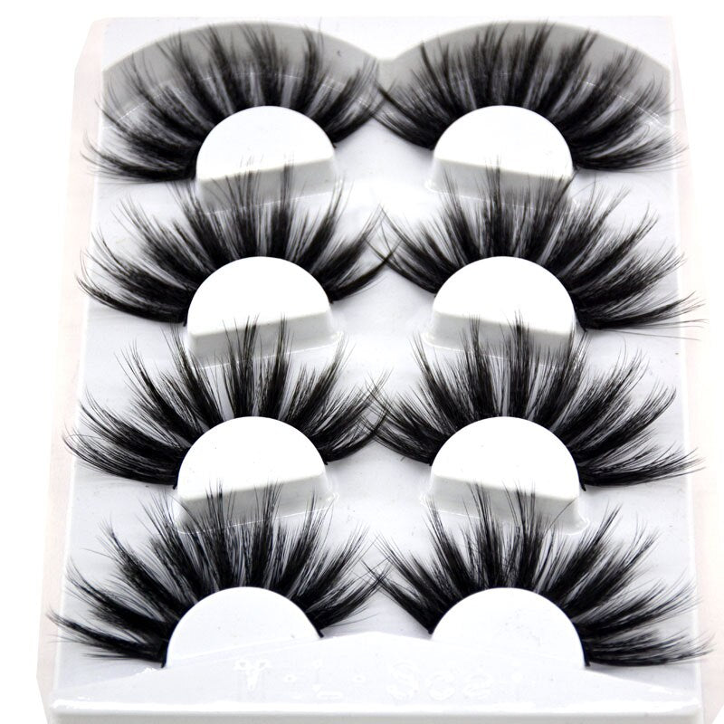 Volume lashes Natural mink eyelashes 25mm lashes 4 pair 3D eyelashes 100% handmade eyelashes extension false eyelashes