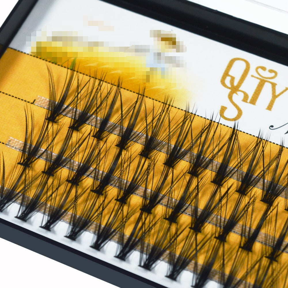 60 knots 20D Black 8/10/12mm MINK Eyelash Extension Artificial Fake False Eyelashes