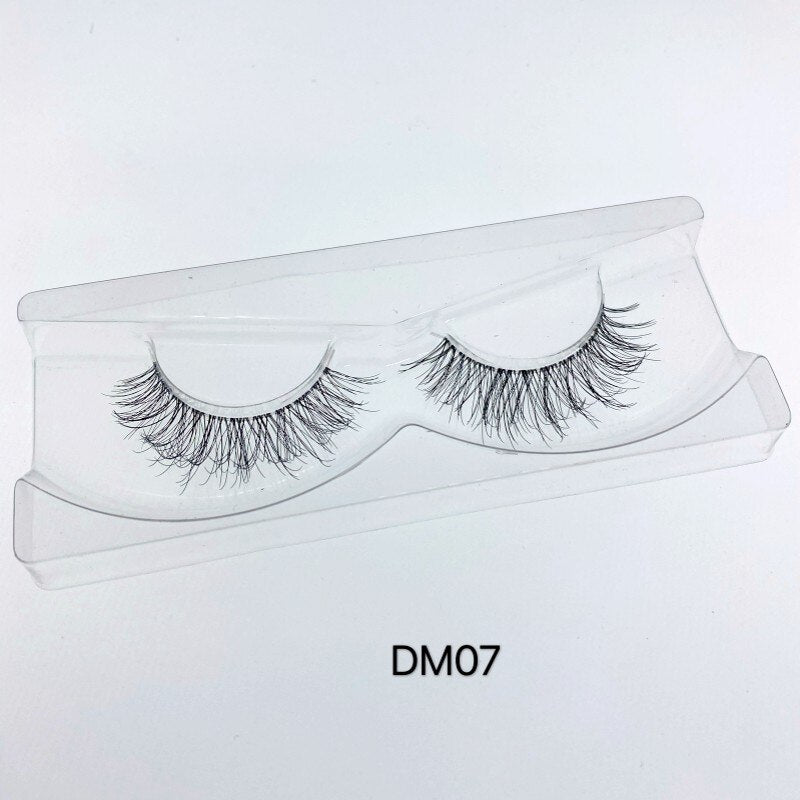 Mink Lashes 100% Hand Made 3D Mink Lashes Transparent Band Eyelashes Cilios Natural Long Fake Eyelashes Clear Band False Eyelash
