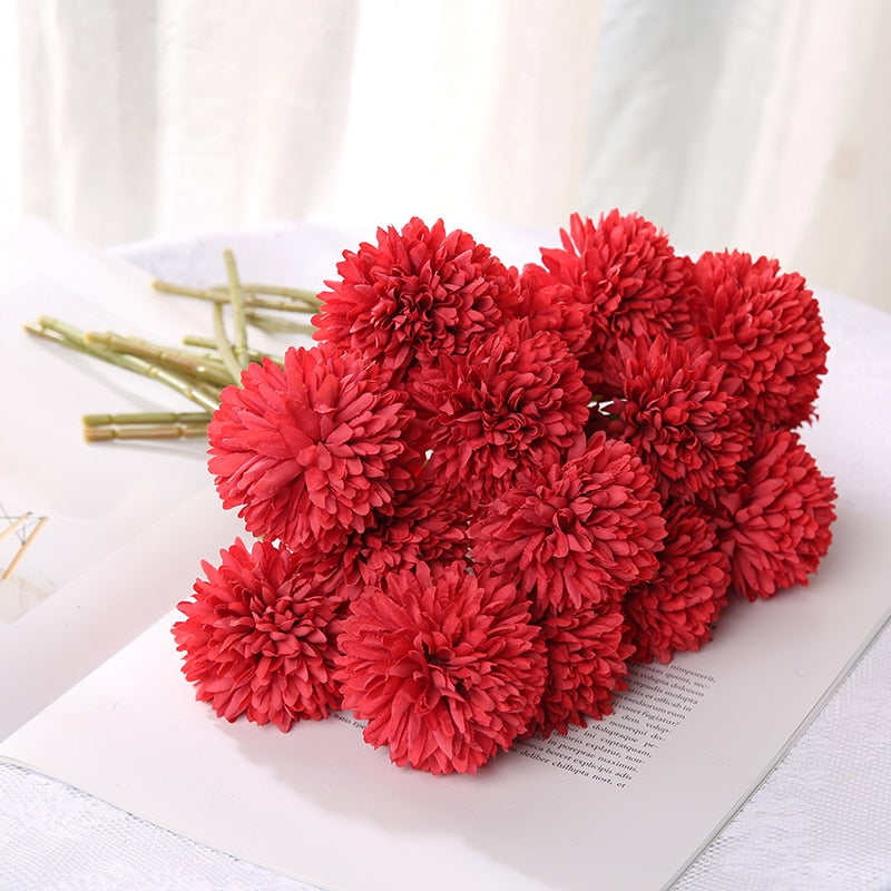 29cm Dandelion Artificial Flowers Bouquet Silk Fake Flowers For Home Decor Garden Widding Decoration DIY Vase Accessories Plants
