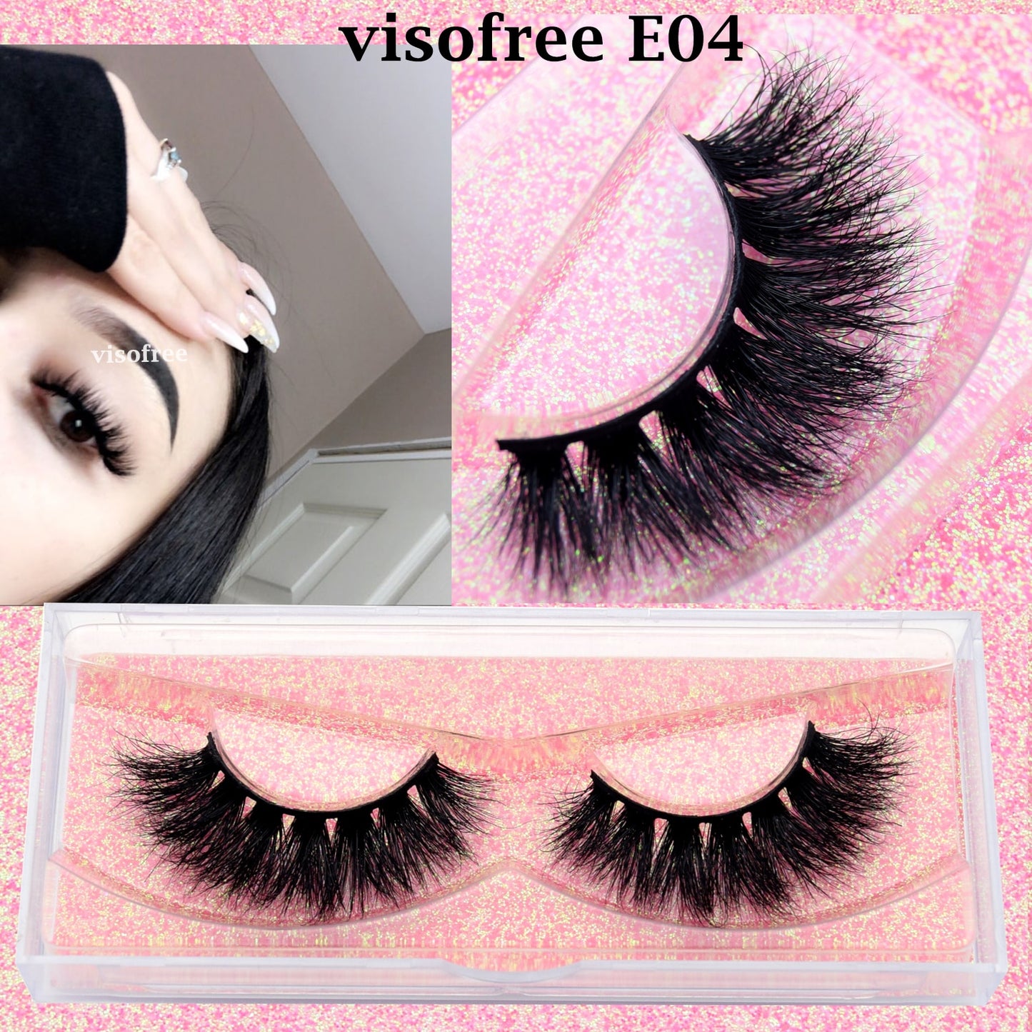 3D Mink Lashes natural handmade volume soft long eyelash extension