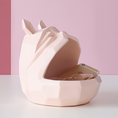 home storage box Dog cat modern figurine Candy Fruit key Desktop home decor storage container Home Office Storage box