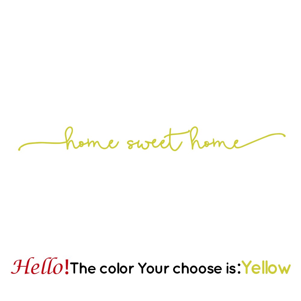 home sweet home Phrase Art Vinyl Wall Sticker For house decoration Wall Decals Bedroom Wall Decor Sticker Mural Wallpaper