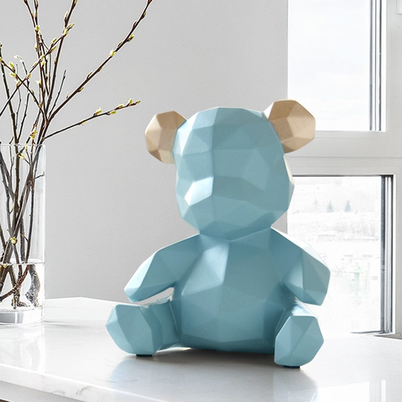 home decor sculpture bear Figurine bear home office garden children gift animal statue