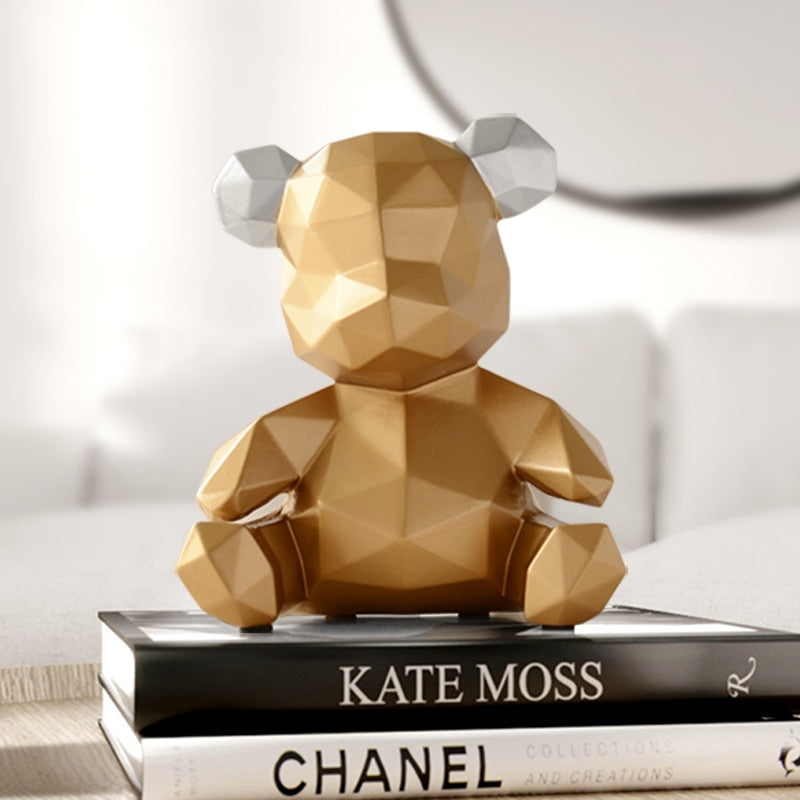 home decor sculpture bear Figurine bear home office garden children gift animal statue