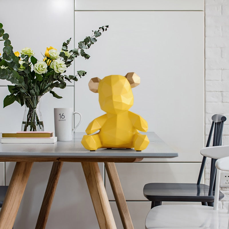 home decor sculpture bear Figurine bear home office garden children gift animal statue