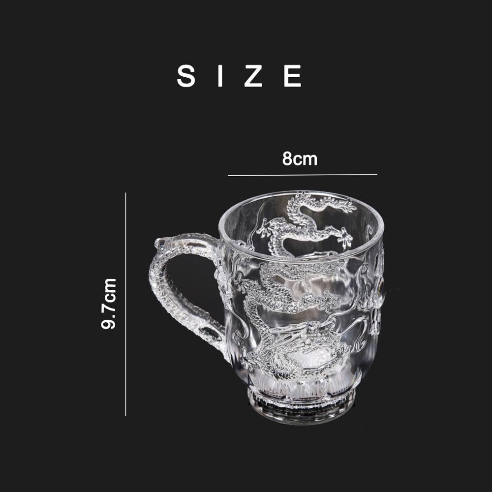 Dragon Luminescence Plastic Cup Changing Color Magic Mug For Water Wine Beer Supplies Unique Bar Kitchen Drinking Tumbler